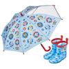 skater childrens umbrella 45cm paw patrol for 5-6 years old approximately 105-115cm elementary school students comes with a transparent window to ens