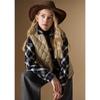 ELLE KIDS Girls' Classic Plaid Long Sleeve Shirt