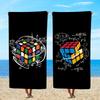 R-RubiksS C-CubeS Towel Textile Bathrobe Beach Quick-Drying Lightweight Portable Camping Swim Pool Travel