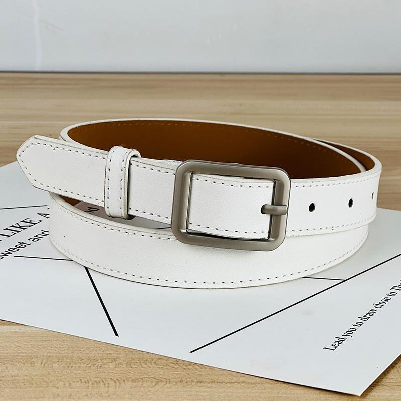 Simple Fashionable Womens Belt Metal Pin Buckle Outdoor Casual Belt Waist