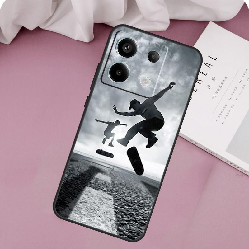 Cool Skate Case For Xiaomi Redmi Note 14 13 12 11 10 9 15 Pro Plus Redmi 14C 10C 12C 13C 15C 15 Cover