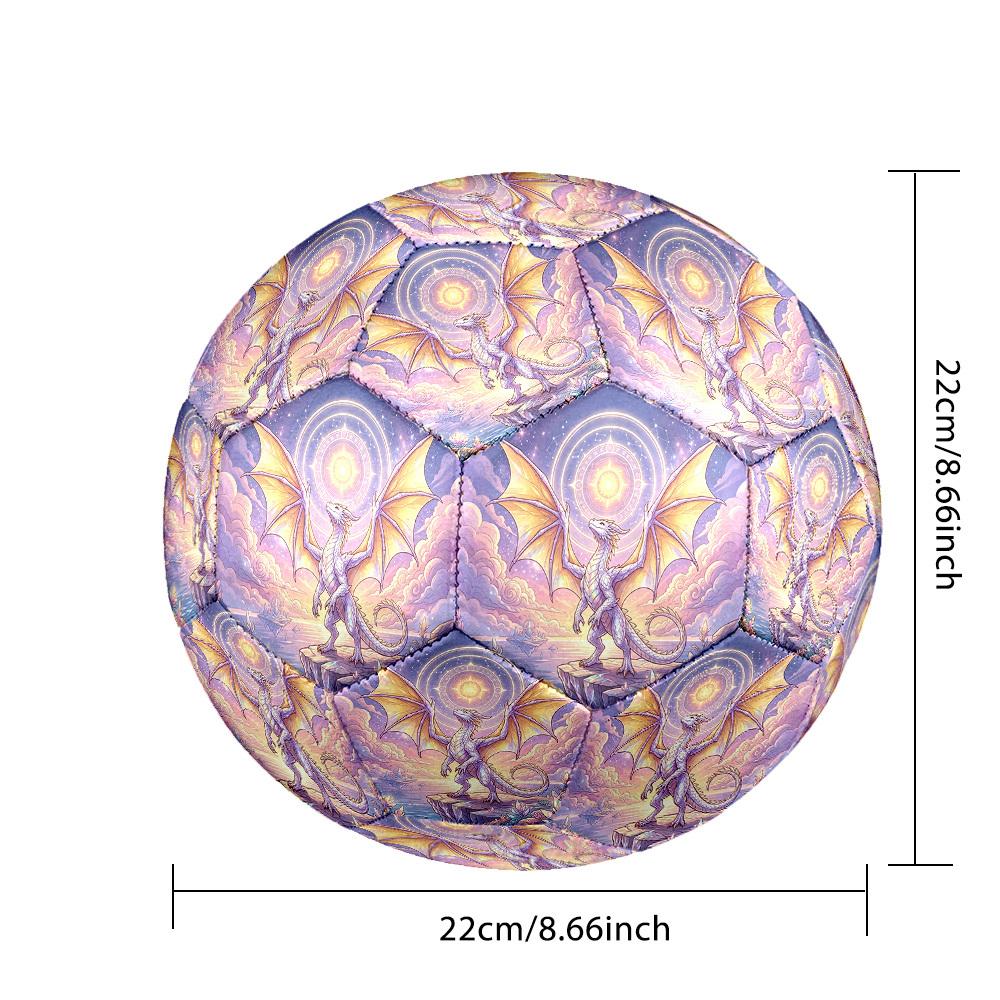 1pc Celestial Dragon Themed Soccer Ball, Size 5, Lightweight PVC Material, Outdoor Training Soccer Ball Gift. q62291
