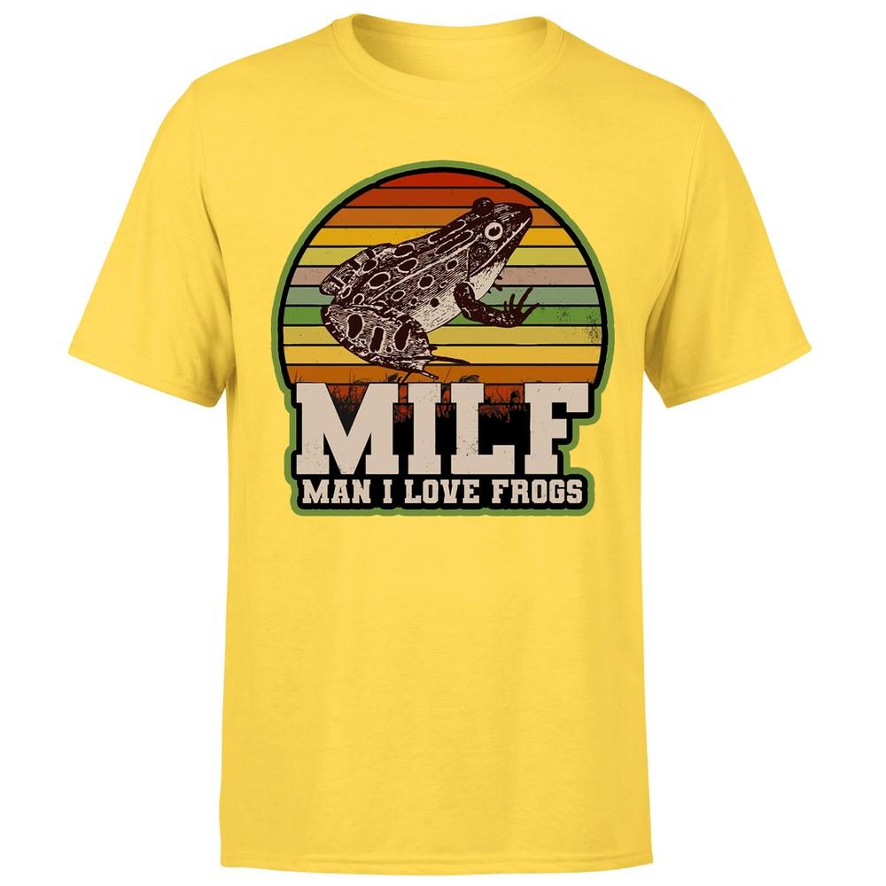 Amphibian Vintage Milf Unisex I Love Frogs Unisexs TshirtP1OrA