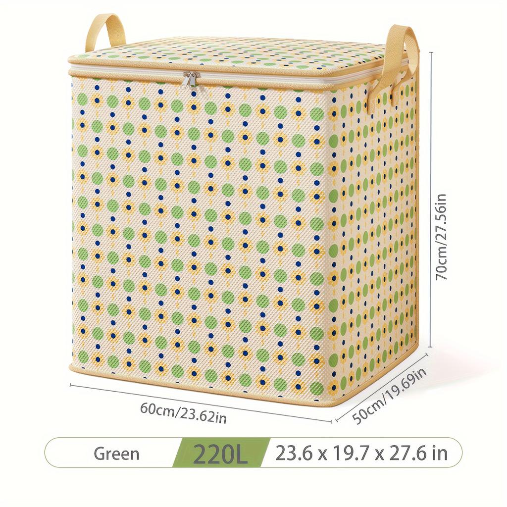 One Small Flower Polka Dot Jumbo, Extra Large Clothes Storage Bag, Foldable Super Large Quilt Bag, Suitable for Toys, Clothes, and Quilts