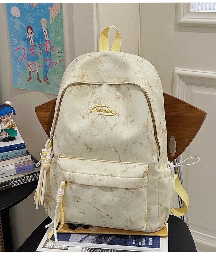 Schultasche literarisch, einfach und große Kapazität Japanischer Camping-Rucksack vielseitig und leicht Studenten-Schultasche Freizeit