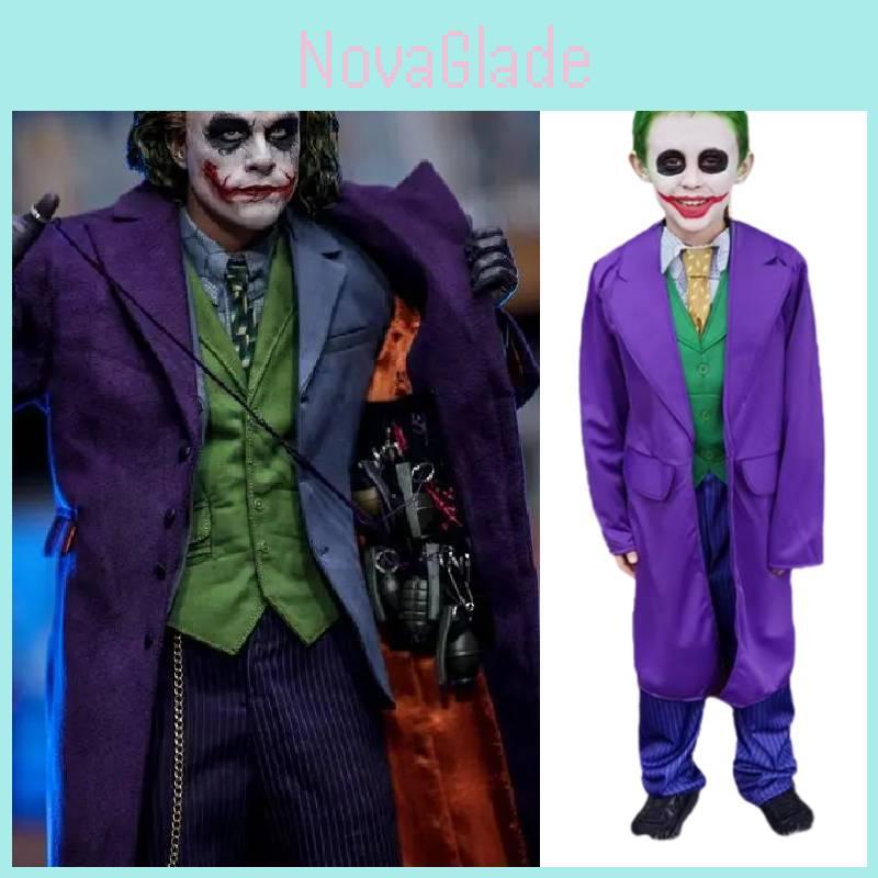 Stunning Joker For Kids Featuring Vibrant Purple Color And Premium Polyester Fabric Perfect For Halloween Parties And Events