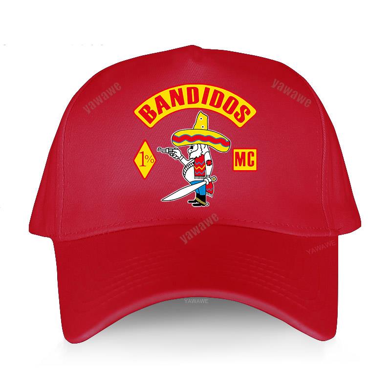 Nejnovější designové kšiltovky yawawe klobouk pro muže Bandidos Mc Adult populární sportovní čepice Dámská bavlna Neformální nastavitelná čepice