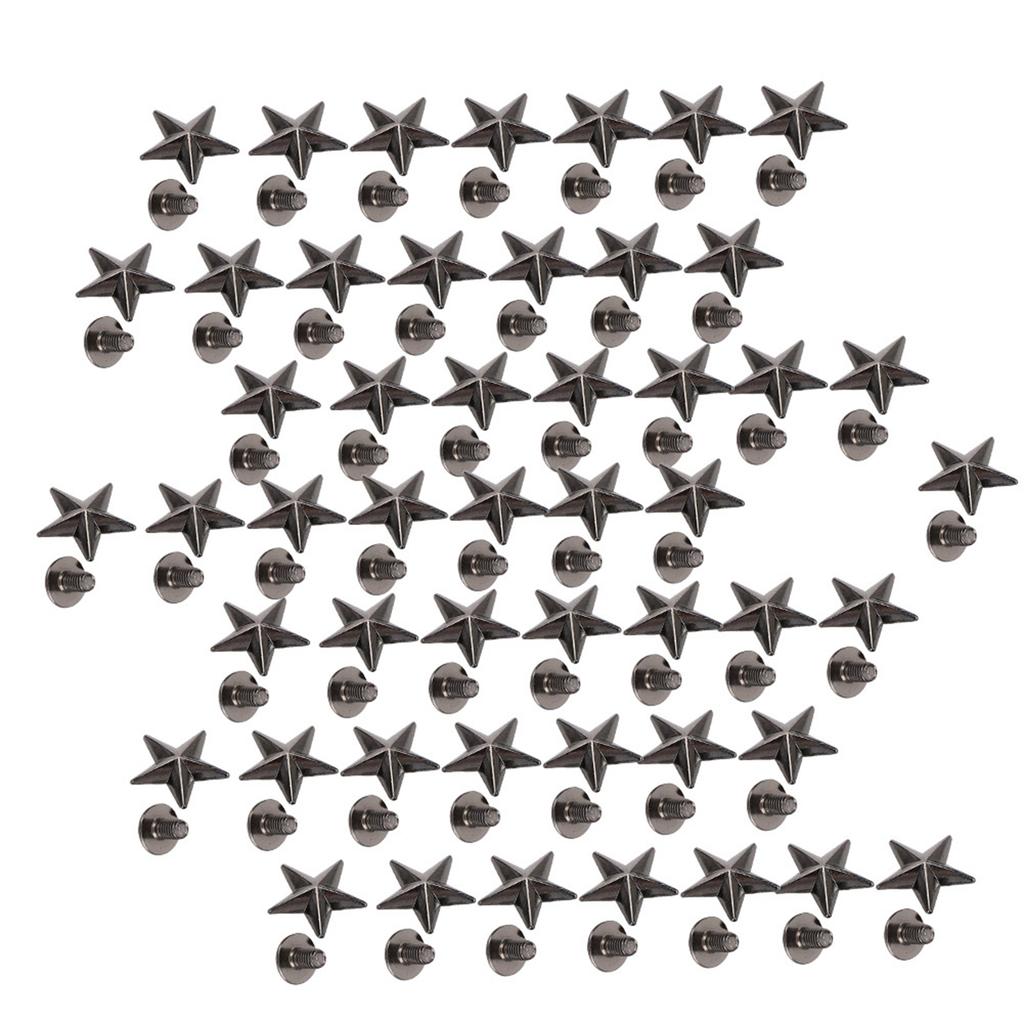Star Shape Rivet Crafts Stud Button Zinc Alloy Rivet for Shoes Bags Clothing Decoration