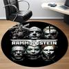 1PC RAMMSTEIN Band Logo Office Round Rug - Perfect for Office or Study Decor, Non-Slip Backing, Decorative Floor Mat Yy250916078
