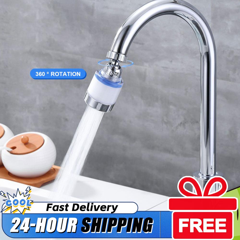 2-20PCS Faucet Water Clean Filter Purifier 360 Degree Rotating Splash Filters Faucet Adapter Water Saving for Household Kitchen