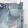 Fashion Women Casual Denim Harem Pants Letter Patchwork Loose Jeans PLUS Size