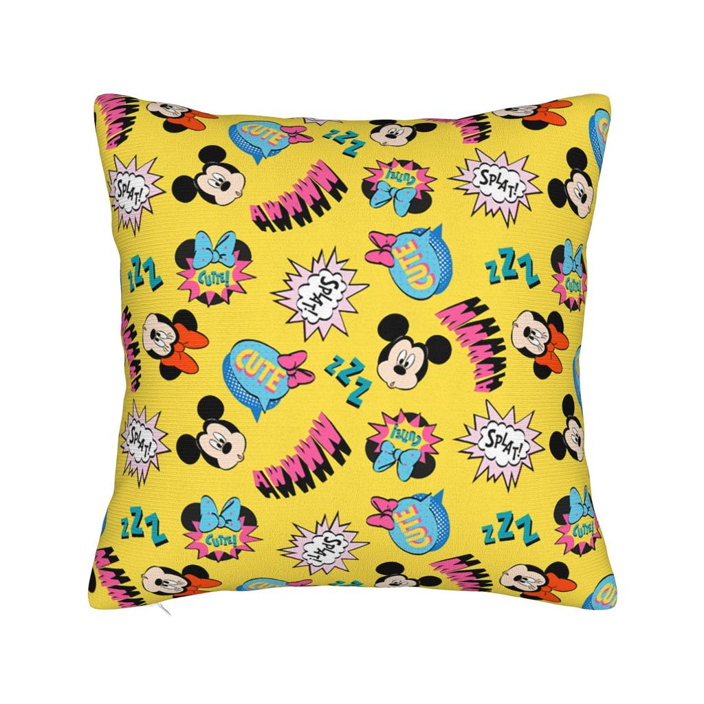 Mickey and Minnie Mouse Holiday Throw Pillow Cover Decorative Pillow Christmas Design , Customized Pillowcover Home Decor