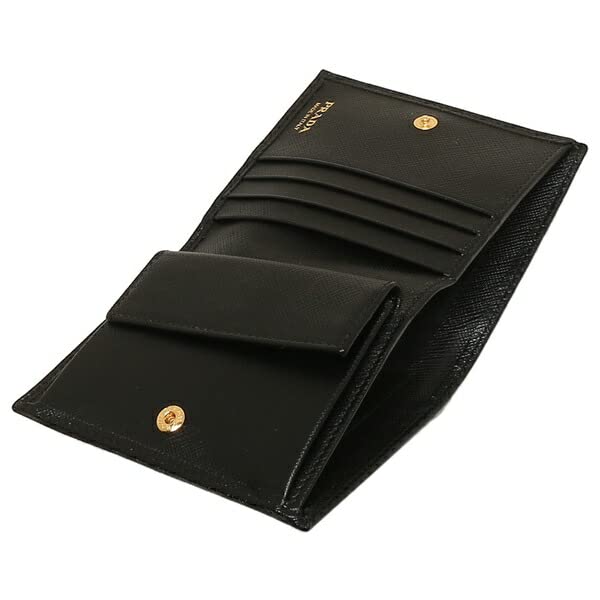 Prada Women's Folding Wallet 1MV204 QHH 002 Black [Parallel Import]