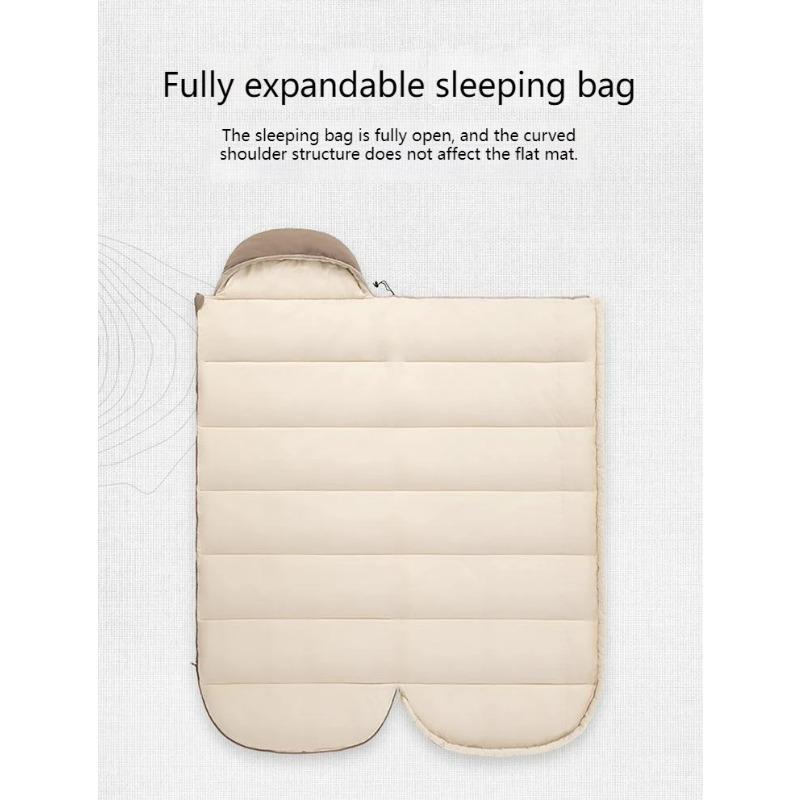 Camping Down Cotton Sleeping Bag Adult Thickened Cold-proof Autumn and Winter Outdoor Equipment Tent Sleeping Bag