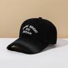 Baseball Cap Retro Washed Letter Embroidery Women'S Spring And Summer Versatile Face Small Soft Top Cap