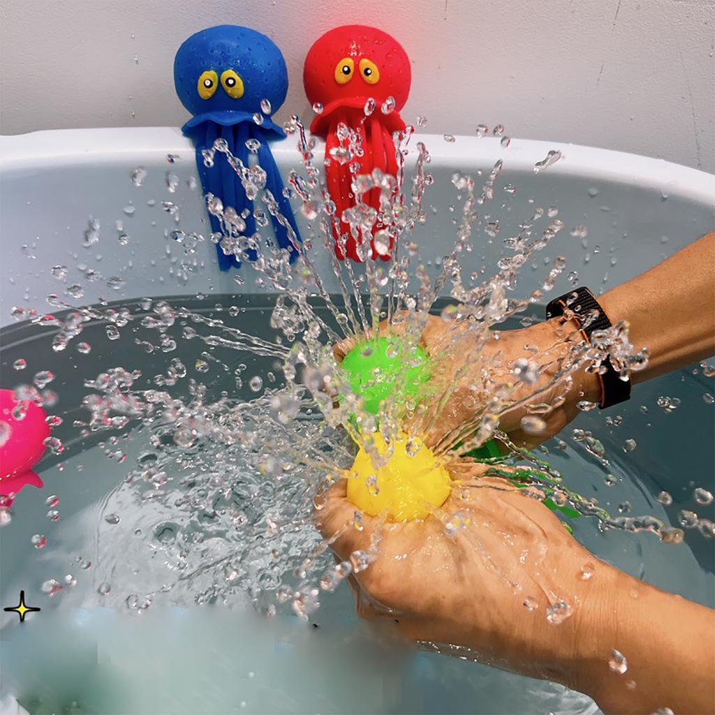 Water Spray Octopus Pinching And Music, Ocean Animals, Children'S Bathing Toys, Tpr Water Play And Decompression Toys, Summer