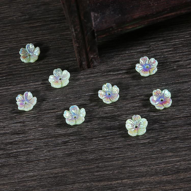 

Набор для изготовления шпильки для волос из смолы в виде цветка сливы - Материал для ювелирных аксессуаров в древнем стиле Width 8mm, Hole Diameter Approx. 1mm