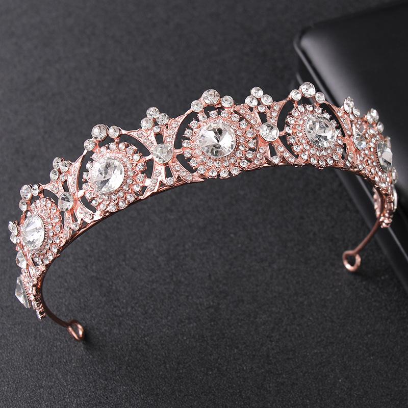 Crystal Bridal Crown Tiara Rhinestone Prom Diadem Tiaras And Crowns For Women Bridal Wedding Hair Accessories Jewelry Crown Gift