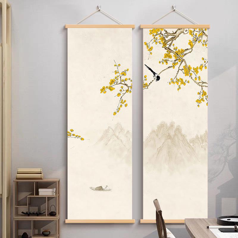 Traditionelle chinesische Landschaftsmalerei, klassische Kunst, Wandbild, Poster, Leinwand