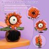3 Plant Patterns Knitting Kit Funny Crochet Starters Kit Crocheting for Beginners with Video Tutorials for Festive Day Supplies