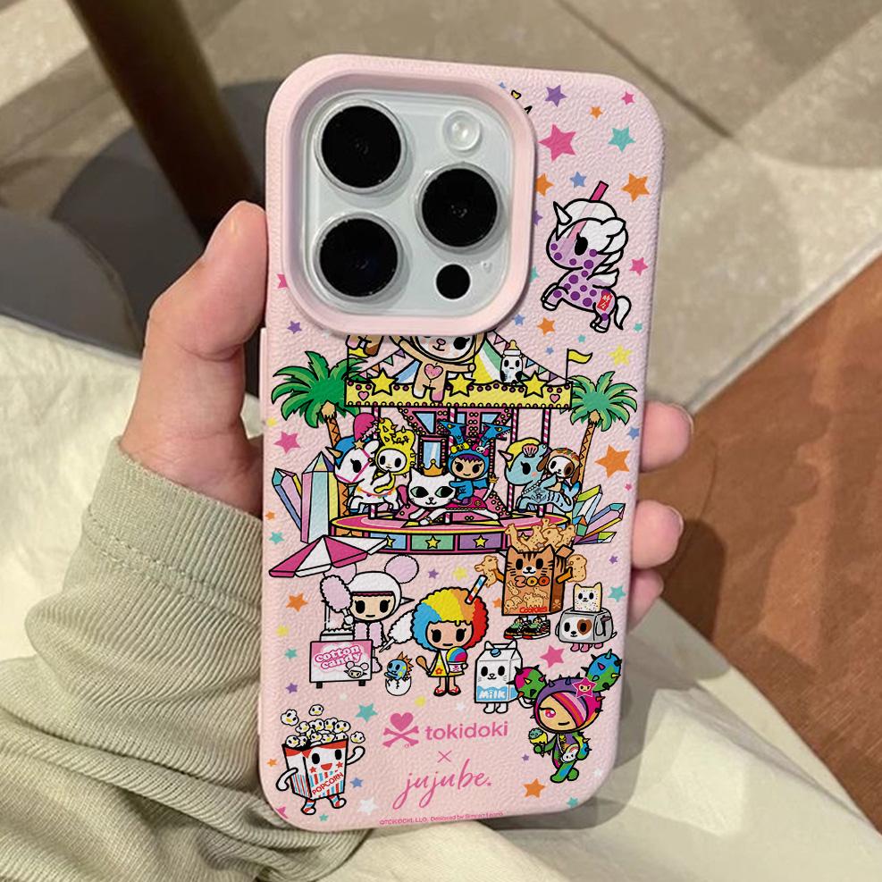 Cartoon T-Tokidokis Lichee Leather Phone Case For Samsung A57 A36 A26 A07 A55 A35 A16 A06 A54 A34 A25 A24 A15 A14 A05S A05 4G 5G