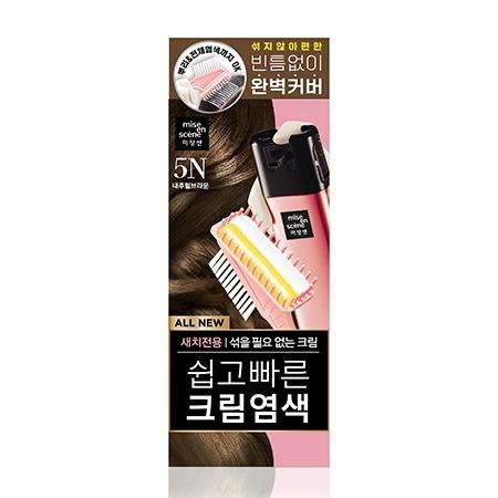mise en scène ALL NEW EASY SPEEDY CREAM 5N NATURAL BROWN