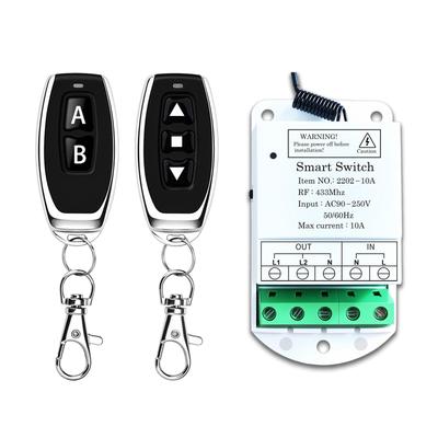 Smart 220V Wireless Remote Switch for Motorized Curtains & Doors