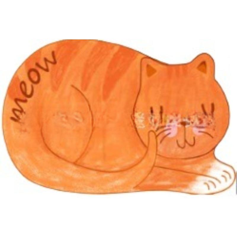 1Pc Tea Table Bibulous Antiskid False Sleeping Cat Washable Kitchen Carpet Bath Mat Bathroom Products Carpet Doormat
