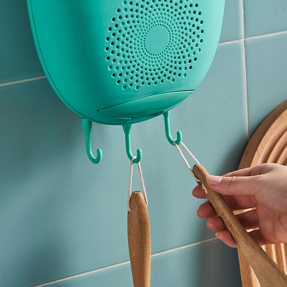 Wall Mounted Chopsticks Storage Box Draining Cutlery Drain Rack Chopsticks Cage  Home