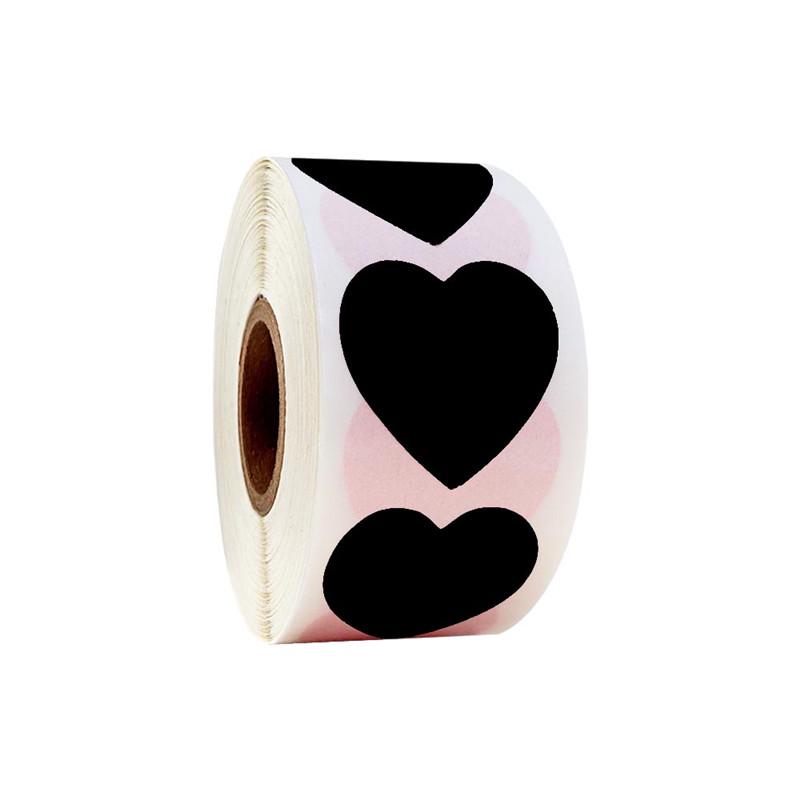Heart-Shaped Multicolor Label Stickers: Writable, Adhesive, and Perfect for Categorizing or Decorating.