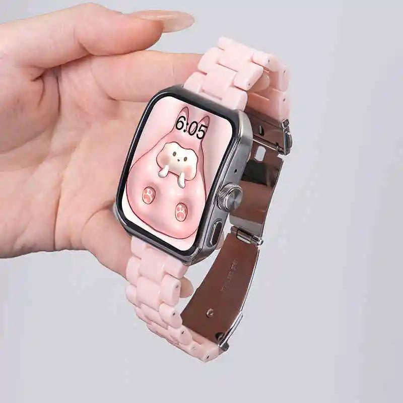 

Ремешок из смолы одиннадцати цветов для Huawei Watch Fit 4 3 Sport, сменный браслет-ремешок для Huawei Watch Fit 2, аксессуары для ремешка Huawei Watch Fit 3 розовый