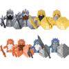 MOC Středověké Vojenské Stavební Kostky Elfský Bojovník Ork Rohan Gondor Rytíř Sada Postav Zvířecí Armáda Zbraň Luk Kuše Hračka