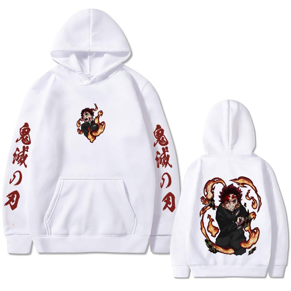 Anime Demon Slayer Kamado Tanjirou Graphic Hoodie Men Women Clothing Fashion Sweatshirt Male Vintage Oversized Hoodies