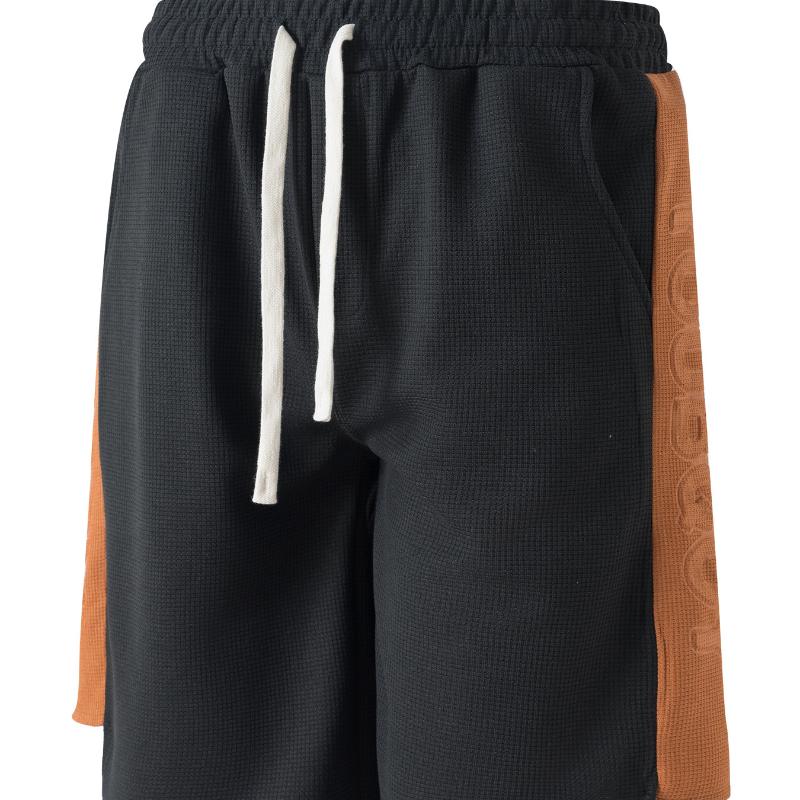 New Men's Colour Block Sports Shorts Loose Summer Outdoor Casual Pants
