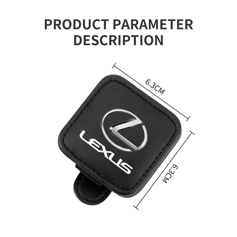 Car Sunglasses Holder Magnetic Leather Clip Ticket Holder For LEXUS RX300 RX330 RX350 IS250 LX570 Is200 Is300 Ls400 Accessories