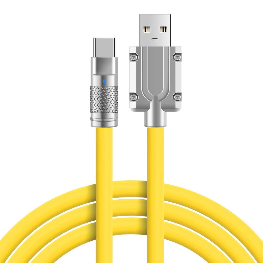 111W 6A Super Fast Charge Type-C Liquid Silicone Cable Quick Charge USB C Lines For Xiaomi Huawei Samsung USB C Phone Data Wire