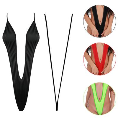 Sexy Women One Piece Micro Thong Underwear G-String Bodysuit Bikini