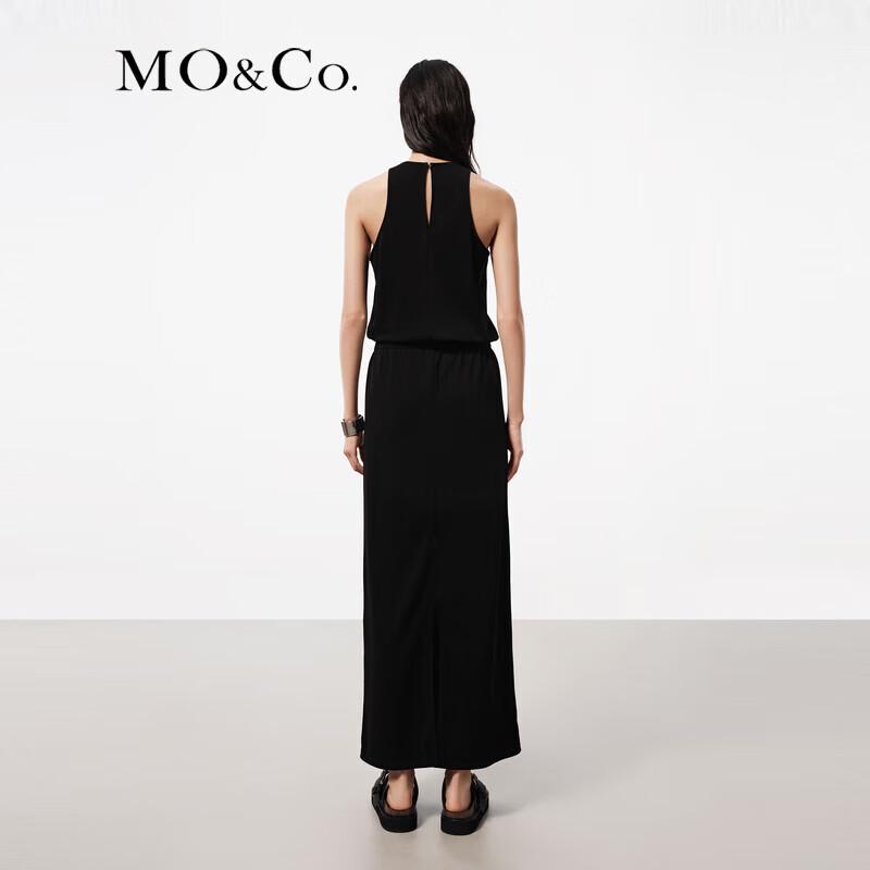 MO&Co. Triacetate Blend Sleeveless Dress