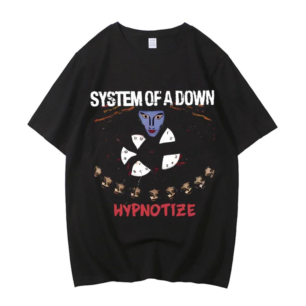 

System of A Down Toxicity Music Album Cover Tshirt Men Rock T Shirt 90s Alternative High Quality Cotton T-shirt XXXL чорний