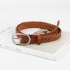 Retro Punch-free Braided Belt for Girls with Jeans Ins Student Decorative Belt for Men and Women
