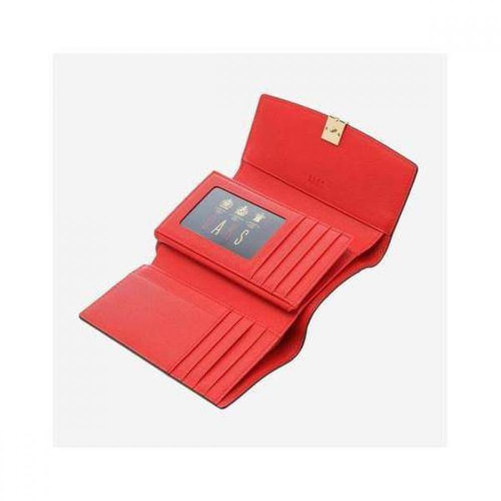 Daks Red Check Color Block 3 Fold Wallet Dcwa2e403