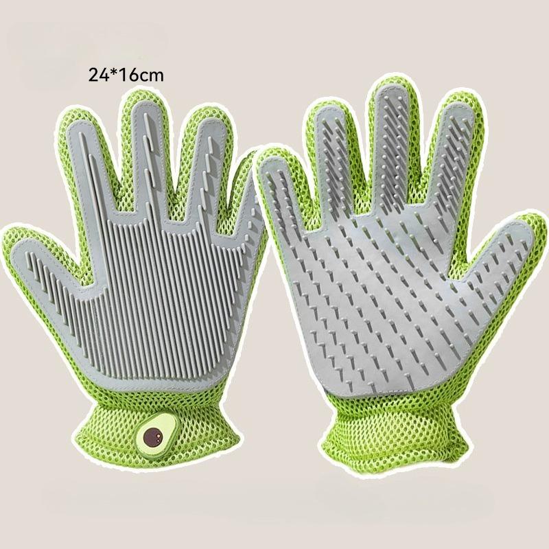 Pet Glove Cat Grooming Glove Cat Hair Deshedding Brush Gloves Dog Comb for Cats Bath Hair Remover Clean Massage Brush for Animal