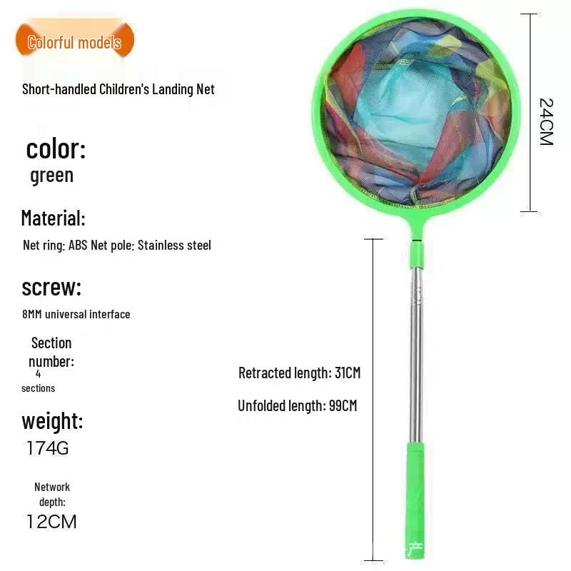 Portable Kids' Retractable Net for Catching Fish, Dragonflies, and Butterflies - Ideal Outdoor Insect Toy