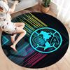 Club America Round Area Rug,Carpet Rug for Living Room Bedroom Sofa Playroom Decor,Non-slip Floor Mat