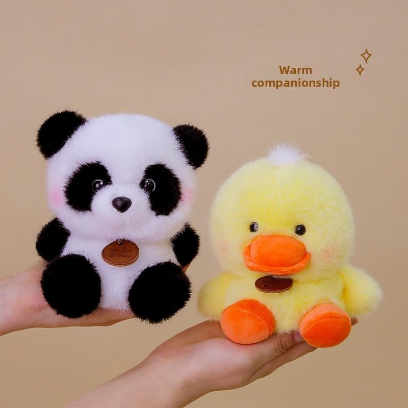 Panda Plush Desk Companion Toy With Soft Polyester Fiber For Kids And Collectors