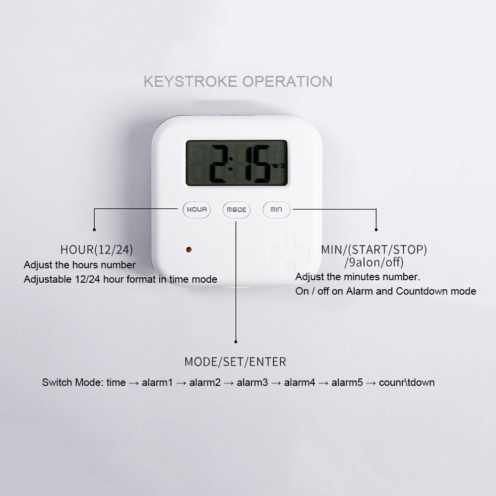 Pill Organizer,Portable Box Daily Organizer Box with Alarm Reminders-4 Compartment Pill Container Case (Blue)