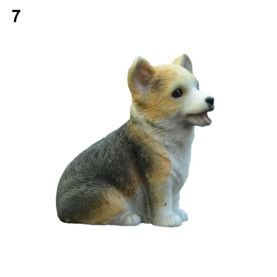 Useful Dog Figurines Ornamental Small Size Exquisite Workmanship