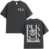 Rapper PLK Face Graphic Tshirt Unisex Women Clothing Fashion Hip Hop Music Tshirts Casual Cotton Short Sleeves T Shirt Streetwear