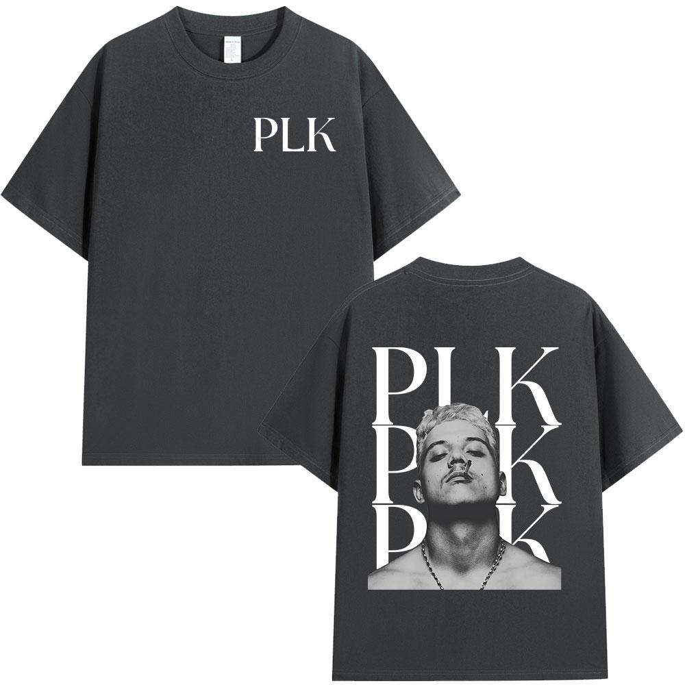 Rapper PLK Face Graphic Tshirt Unisex Women Clothing Fashion Hip Hop Music Tshirts Casual Cotton Short Sleeves T Shirt Streetwear