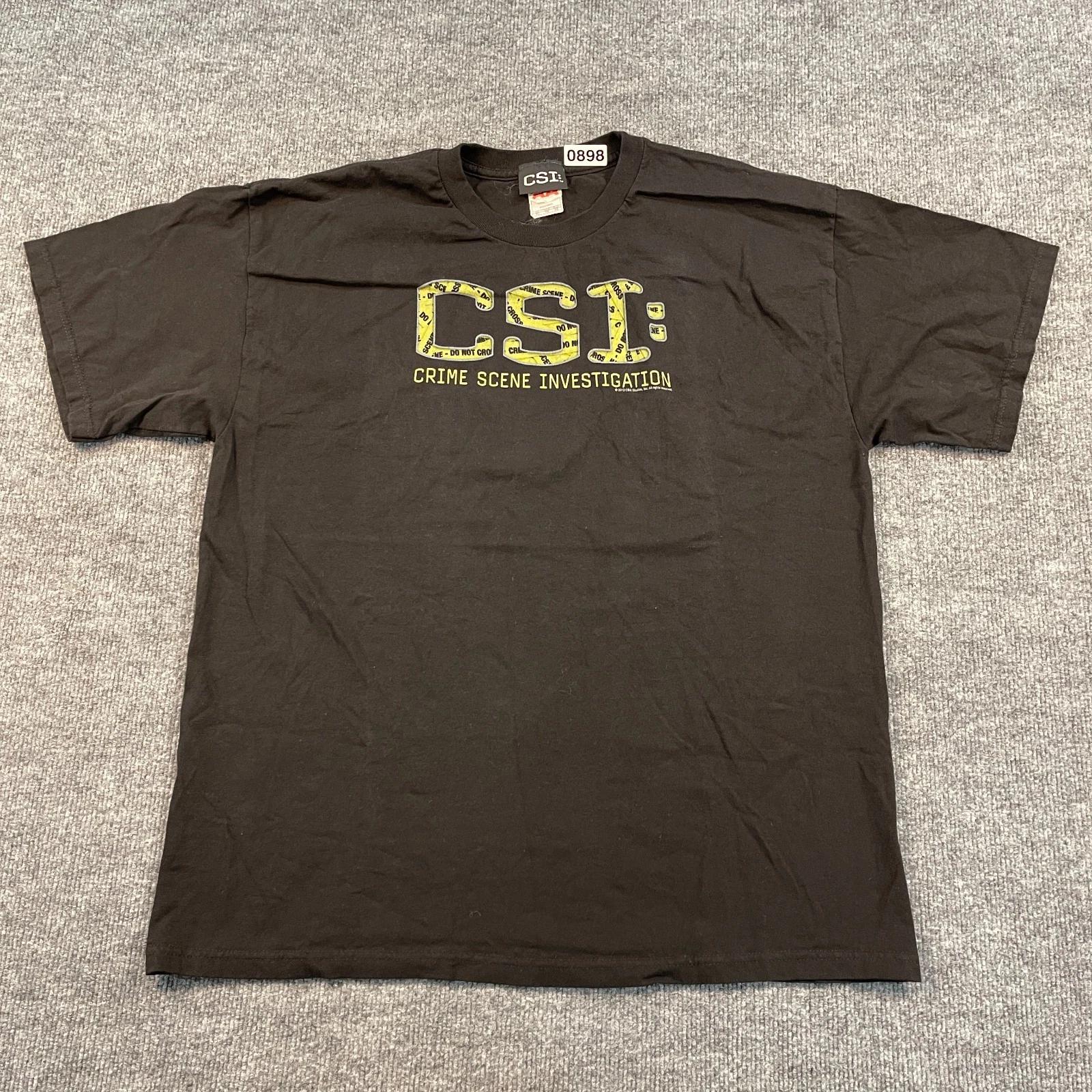 CSI Crime-Scene-Investigation TV Series Shirt XL 23x28 CBS Studio 2012 2XL